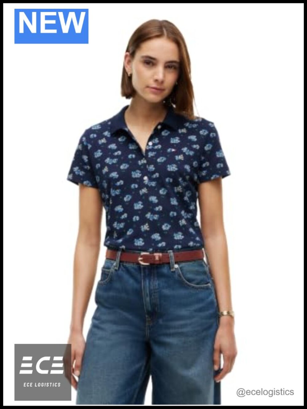 Women's Cotton Pique Short Sleeve Polo Shirt Classic Fit Stretch Collared